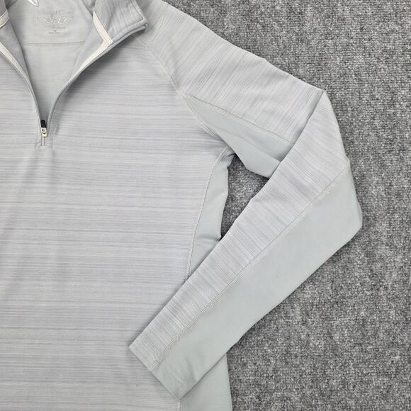 Straight Down Pullover Womens Medium Gray Quarter Zip Golf Athletic Long Sleeve - Picture 10 of 16